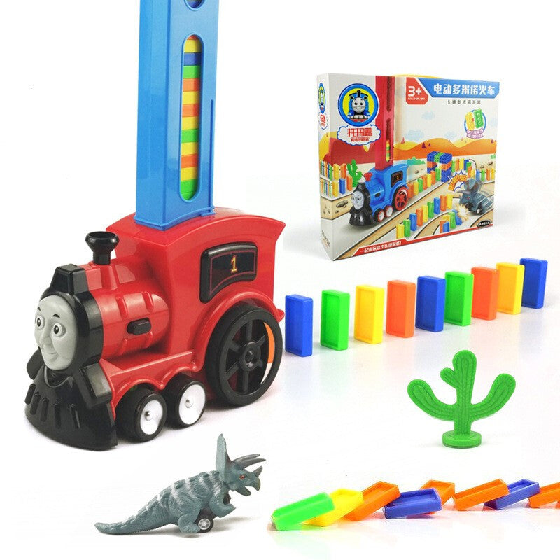 Domino Building Blocks Train - Red