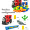 Domino Building Blocks Train - Red