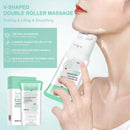 Double Roller V-Shaped Neck Firming Cream - Green