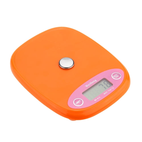 Mini Electronic Balance Professional Digital Pocket Scale Kitchen Scale Food Weighing Tool Orange/White