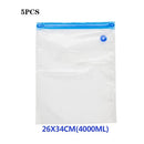 5pcs/set Vacuum Storage Bags Transparent Space Saver Seal Bag for Food Comforters Pillows