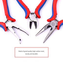 3pcs 4.5" Pliers Set Jewelry Pliers Mini Pliers DIY Jewelry Tool Set Ball Link Pliers Diagonal Pliers Long Nose Pliers