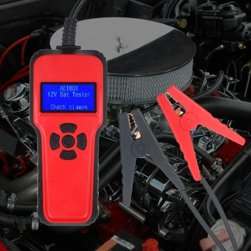 Digital Battery Analyzer AE1801 Car Battery Tester Battery Capacity Testing Device Digital Electric Load Charging System Detect Car