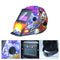 Welding Helmet Solar Powered Auto Darkening Hood with Adjustable Shade Range 4/9-13 for Mig Tig Arc Welder Mask Shield Purple Clown Design