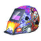 Welding Helmet Solar Powered Auto Darkening Hood with Adjustable Shade Range 4/9-13 for Mig Tig Arc Welder Mask Shield Purple Clown Design