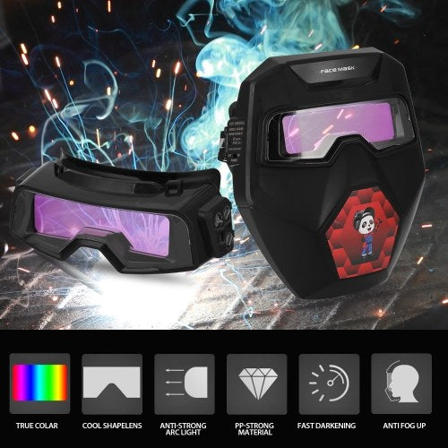 Auto Darkening Welding Mask Welding Cap for TIG MIG MMA Professional Weld Glasses Goggles