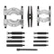 12pcs Bearing Separator Set Bearing Removal Tool Set Bar-Type Splitter Gear Puller Fly Wheel Tool Kit 35-50mm 50-75mm