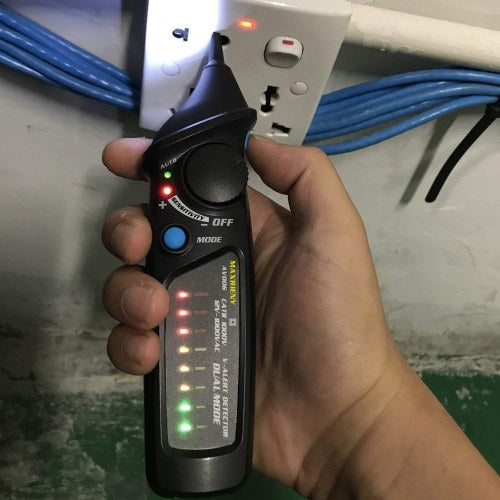 MAXRIENY AVD06 Dual Mode AC Voltage Detector 12V/48V～1000V Circuit Tester Non-contact AC Voltage Test Pen with Flashlight Function