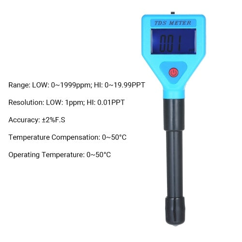 Portable TDS Meter Detection Pen Professional Water Quality Tester Water Quality Monitor TDS Water Quality Analysis Device