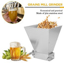 Stainless Steel Grains Mill Grinder Food Processors Manual Malt Corn Grain Crusher 2 Rollers