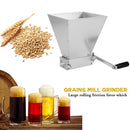 Stainless Steel Grains Mill Grinder Food Processors Manual Malt Corn Grain Crusher 2 Rollers