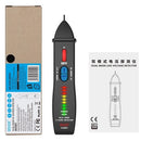 BSIDE AVD07 Dual Mode Test Pen Live Voltage Detector Test Pencil 12V~1000V AC Voltage Detection Non-contact AC Voltage Tester Pen Shaped V～Alert Detector with Automatic/Manual Dual Mode Selection