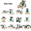 13 in 1 Solar Robot DIY Children Intelligence Solar Toy Solar Handmade Toy Set STEM Science Toy Solar Energy Building Block Puzzle