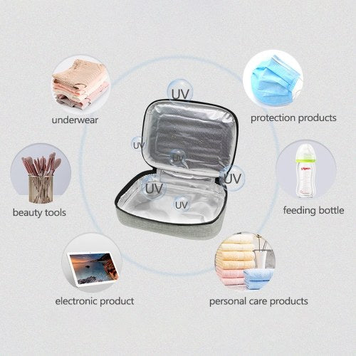 Portable LED Ultraviolet Disinfection Bag Mask Mobile Phone Sterilizer Sterilization Pack