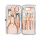 18pcs Manicure Set Nail Clippers Pedicure Kit Stainless Steel Manicure Grooming Kit Nail Care Tools with Leather Travel Case