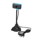 HD Webcam USB Desktop Laptop Camera Mini Plug and Play Video Calling Computer Camera Built-in Noise Reduce Mic Flexible Rotatable stander