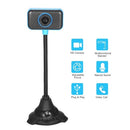 HD Webcam USB Desktop Laptop Camera Mini Plug and Play Video Calling Computer Camera Built-in Noise Reduce Mic Flexible Rotatable stander