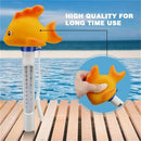 Practical Durable Cute Baby Cartoon Goldfish Indoor Outdoor Floating Thermometer With String For Swimming Pool