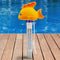 Practical Durable Cute Baby Cartoon Goldfish Indoor Outdoor Floating Thermometer With String For Swimming Pool