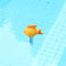 Practical Durable Cute Baby Cartoon Goldfish Indoor Outdoor Floating Thermometer With String For Swimming Pool