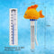 Practical Durable Cute Baby Cartoon Goldfish Indoor Outdoor Floating Thermometer With String For Swimming Pool