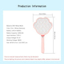 Electric Fly Swatter 2 in 1 Rechargeable Mosquito Racket Insect Bug Zapper Fly Killer Cat-paw Shape 3 Layer Electric Grid 3800 Volts for Indoor and Outdoor Pest Control