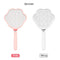 Electric Fly Swatter 2 in 1 Rechargeable Mosquito Racket Insect Bug Zapper Fly Killer Cat-paw Shape 3 Layer Electric Grid 3800 Volts for Indoor and Outdoor Pest Control