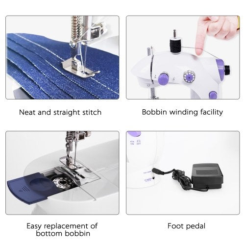 Mini Portable Handheld Sewing Machines Household Multifunctional Clothes Fabrics Electric Sewing Machine