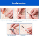 14pcs Caulking Finisher Stainless Steel Glue Nozzle Sealant Caulk Nozzle Glue Remover Scraper Finishing Tools for Kitchen Bathroom Window