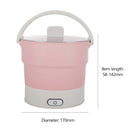 800ml Electric Kettle Silicone Foldable Portable Travel Camping Water Heating Boiler Tea Pot Heaters