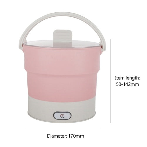 800ml Electric Kettle Silicone Foldable Portable Travel Camping Water Heating Boiler Tea Pot Heaters