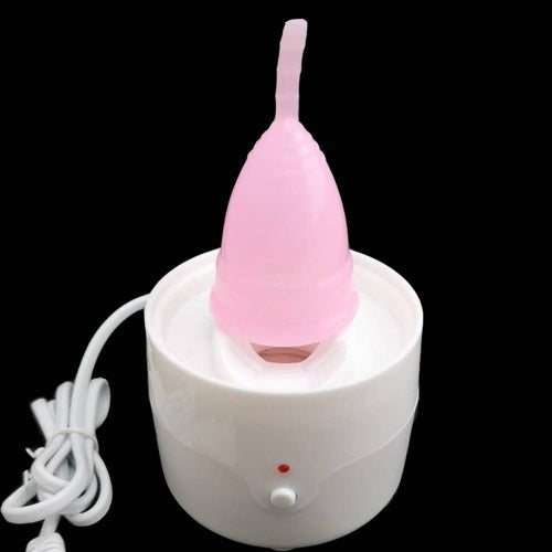 Portable Menstrual Cup Cleaning Tool Electric Feminine Hygiene Steam Cleaner with Timer Function