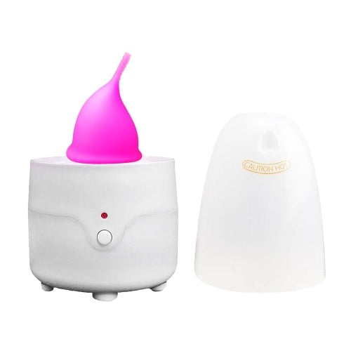 Portable Menstrual Cup Cleaning Tool Electric Feminine Hygiene Steam Cleaner with Timer Function