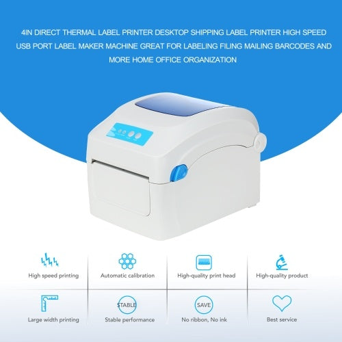 4in Direct Thermal Label Printer