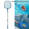 Swimming Pool Skimmer Net Set Includes 1 PCS Deep Leaf Skimmer Net 1 PCS Leaf Rake with Mesh Net Bag 1 PCS Aluminum Telescopic Pole Cleaning Tool for Pools and Spa (Flat Rake and Deep Rake)