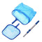 Swimming Pool Skimmer Net Set Includes 1 PCS Deep Leaf Skimmer Net 1 PCS Leaf Rake with Mesh Net Bag 1 PCS Aluminum Telescopic Pole Cleaning Tool for Pools and Spa (Flat Rake and Deep Rake)