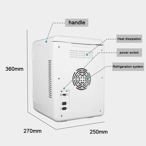 ثلاجة صغيرة عالمية 12 فولت، ثلاجة محمولة للسيارة، سخان طعام، ثلاجة 10 لتر