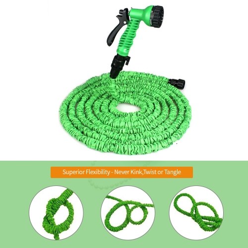 75FT Garden Hose Upgrade Expandable Magic Flexible Water Hose Plastic Hoses Pipe