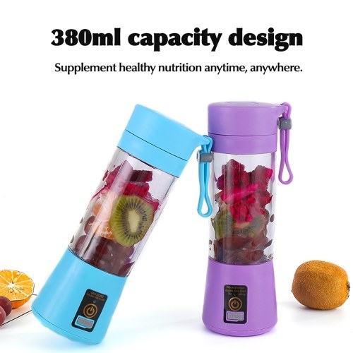 380ml USB Electric Charging Juice Cup Portable Multifunctional Home Fruit Blender Juicer