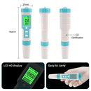 7 in 1 PH/TDS/EC/ORP/S.G/Salinity/Temperature Multi-Parameter Pocket Water Quality Tester with Electrode Replaceable C-600 PH Meter for Pools Drinking Water Aquariums with Backlight