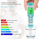 7 in 1 PH/TDS/EC/ORP/S.G/Salinity/Temperature Multi-Parameter Pocket Water Quality Tester with Electrode Replaceable C-600 PH Meter for Pools Drinking Water Aquariums with Backlight