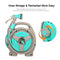 Retractable Garden Hose-Reel with 6 Adjustable Sprayer Nozzle Dual Size Connector 10M Water Garage Tool Car Cleaning Tools