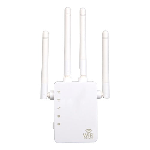 WiFi Booster 1200Mbps Dual Band 2.4GHz 5GHz WiFi Internet Signal Amplifier Wireless Repeater for Router with Four Antennas Two Interfaces