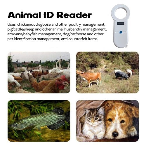 Sensitive Digital Pet Scanner ISO11784/5 Animal Pet ID Reader Chip Transponder USB Handheld Microchip Scanner for Dog Cat Horse