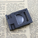 10X 28mm Mini Zinc Alloy Folding Magnifier with Scale for Textile Optical Glass Foldable Magnifying Tool