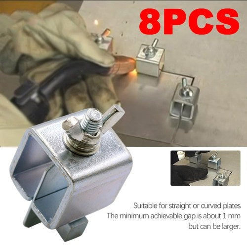 8pcs Welding Butterfly Clip Clamps Holder Butt Welding Clamp Welding Positioner Fixture Adjustable for Welding Clamps Tools Set