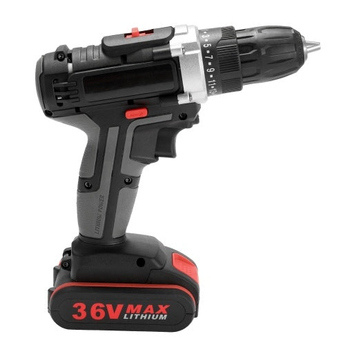 36V Multifunctional Electric Impact Cordless Drill High-power Lithium Battery Wireless Rechargeable Hand Drills Home DIY Electric Power Tools