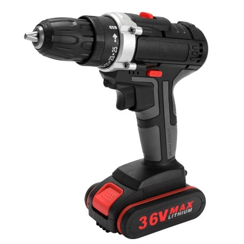 36V Multifunctional Electric Impact Cordless Drill High-power Lithium Battery Wireless Rechargeable Hand Drills Home DIY Electric Power Tools