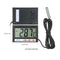 LCD Digital Aquarium Thermometer Terrarium Thermometer Fish Tank Temperature Gauge Temperature Monitor with Probe Button Cell Tape Suction Cup for Refrigerator Freezer Reptile Lab Room Car Camper