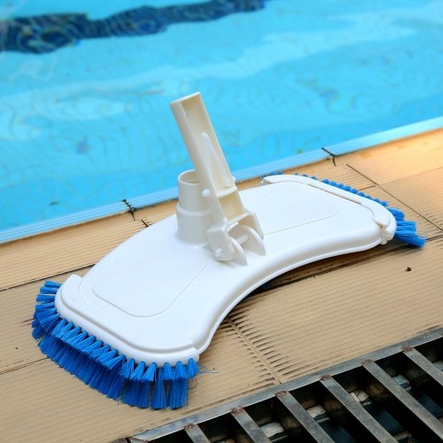 Swimming Pool Curved Vacuum Cleaner Suction Vacuum Head Brush Cleaner Above Ground Cleaning Tool Part Pool Cleaning Brush Head Tools Swimming Pool Vacuum Head Cleaner Side Brushes